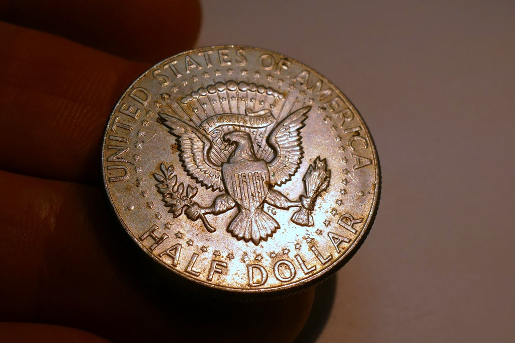 1969 - D Kennedy  half dollar coin US 40 % SILVER 60 % Copper