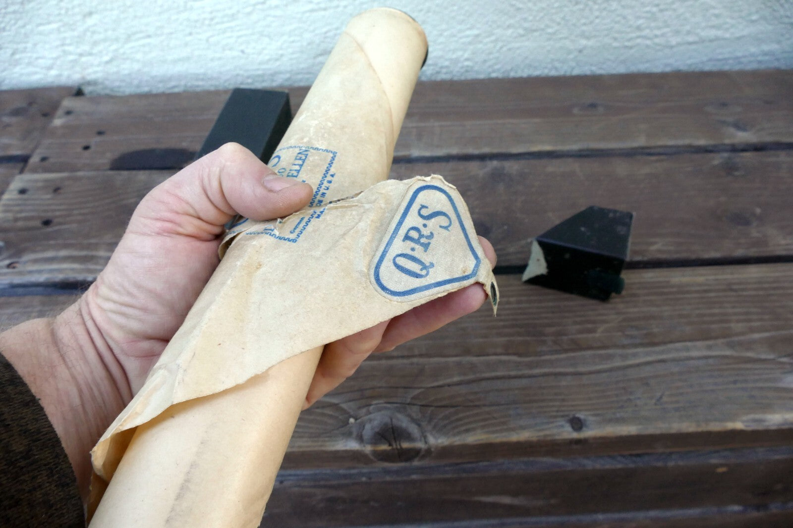 QRS Word Piano Roll WF7076 Donau Wellen Walzer Ivanovici - damaged front - AS IS
