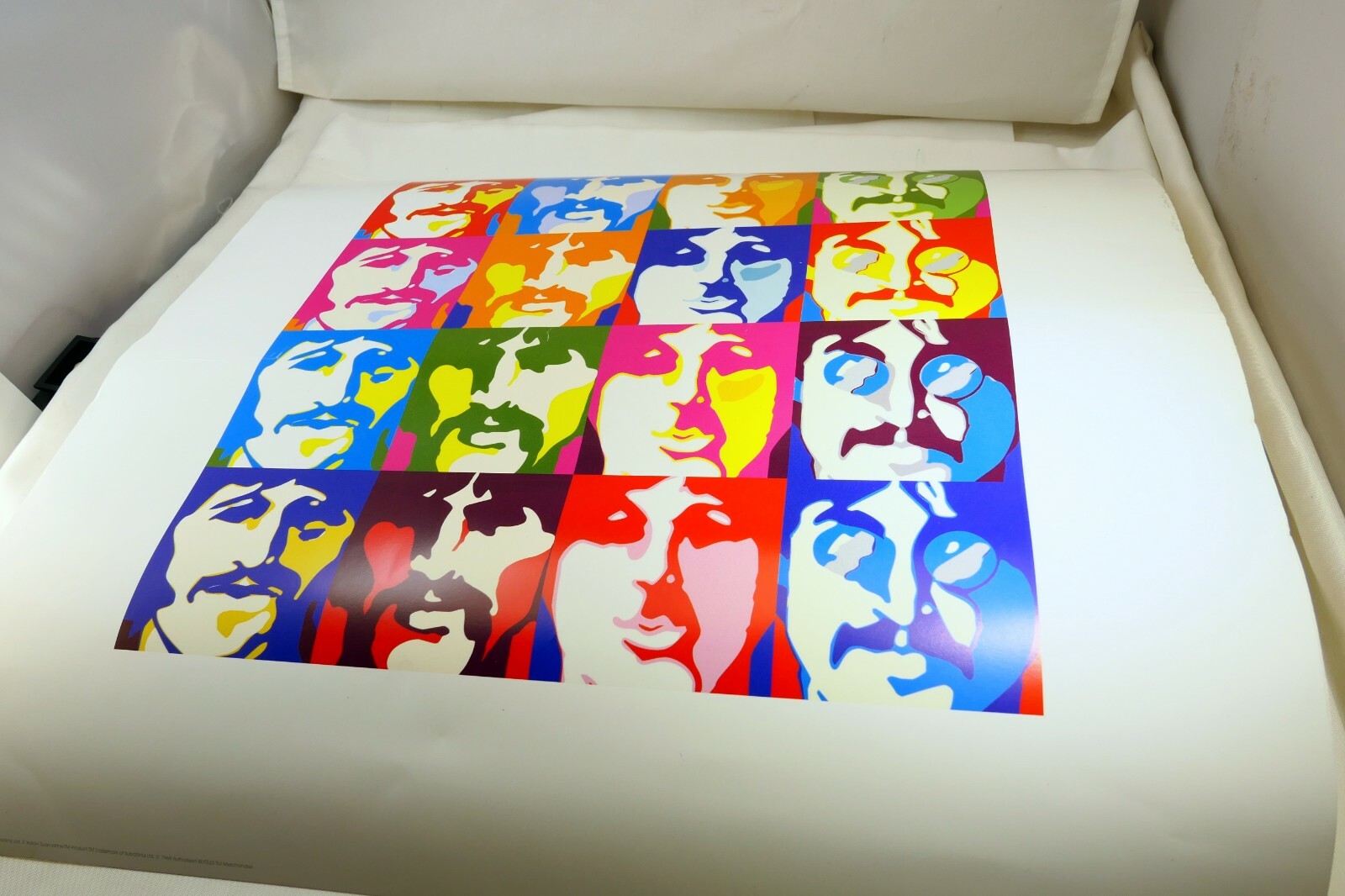 Beatles  Pop Art Colorful Portrait Close Up Music Poster 15X15"