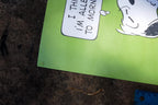 1958 Snoopy Sleeping Poster Schulz - " I think I am Allergic to Morning! "