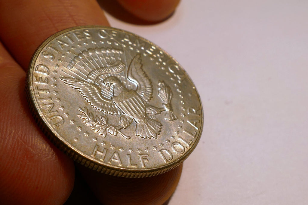 1969 - D Kennedy  half dollar coin US 40 % SILVER 60 % Copper