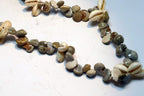 Vintage Cowrie Shell 17" Necklace Hawaiian Lei Jewelry Boho Surfer gray white