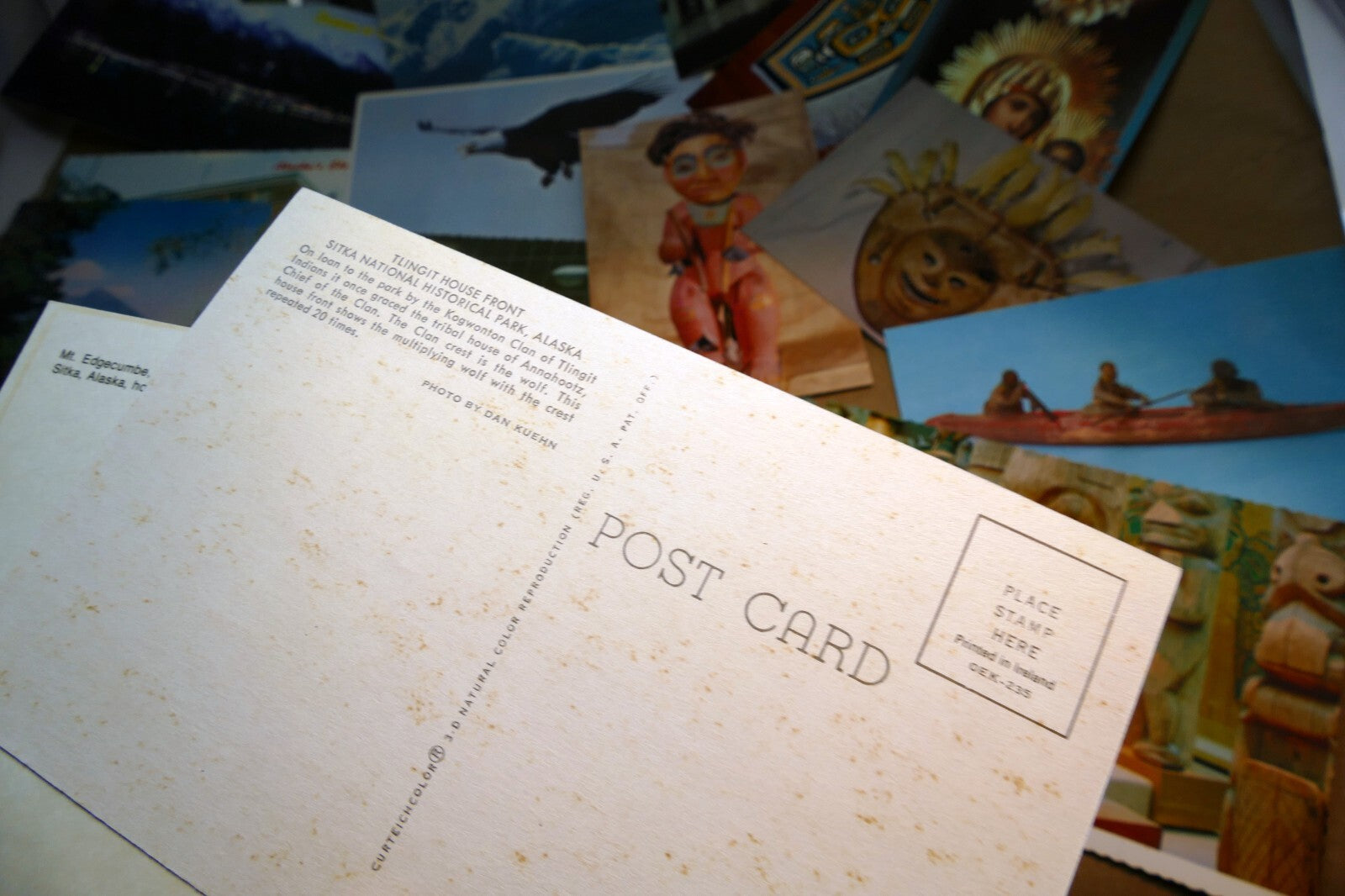 1980's Postcard unposted Alaska USA lot of 23 pack landscapes cityscapes native