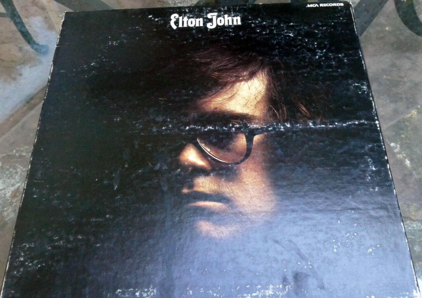 Vintage elton john, vinyl lp record, gatefold (1973) mca 2012 (us 1181)