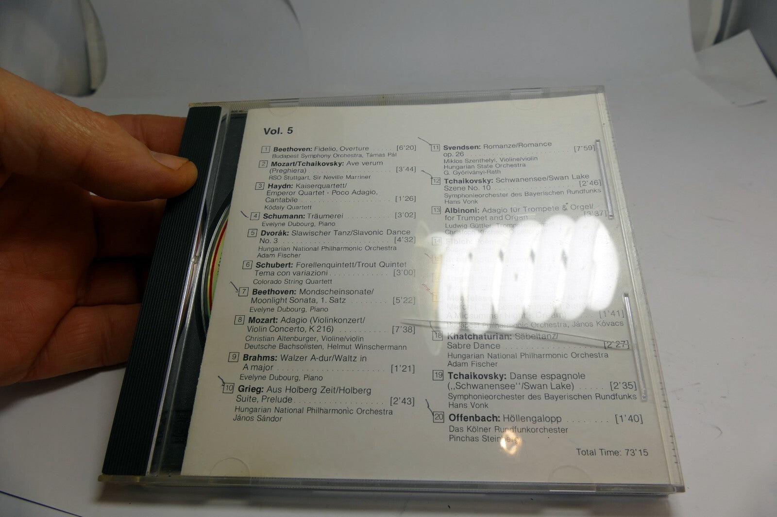 100 Masterpieces Vol 5 Classical Music CD Delta 1988 Grieg Mozart Dvorak Haydn