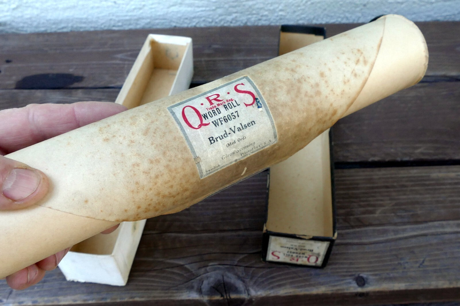 QRS Word Piano Roll WF6057 Brud-Valsen Svenning