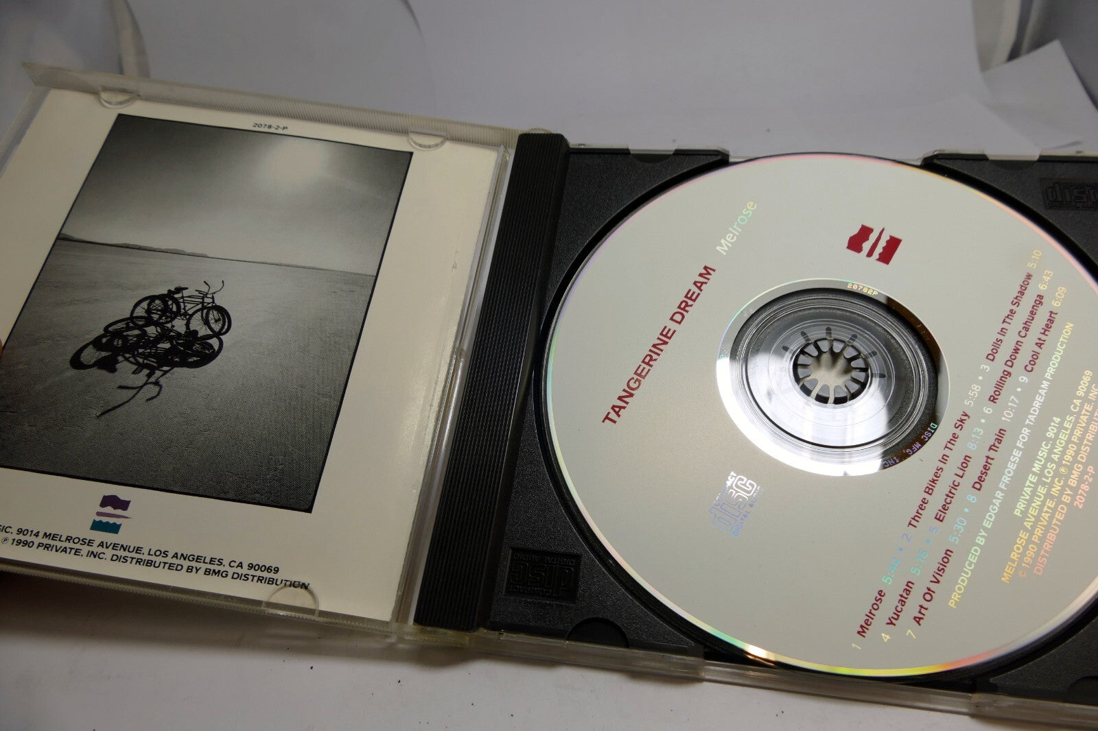 Melrose by Tangerine Dream (CD, 1990, Private Music BMG) P2 2078 very good