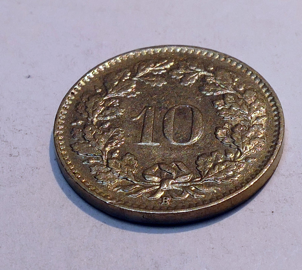 Coin Switzerland 1962 10 Rappen Confederatio Helvetica