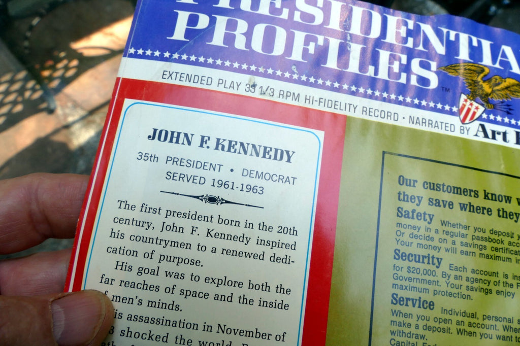 John For Kennedy the Presidents Speak 1966 Vinyl EP Narrated By Art Baker