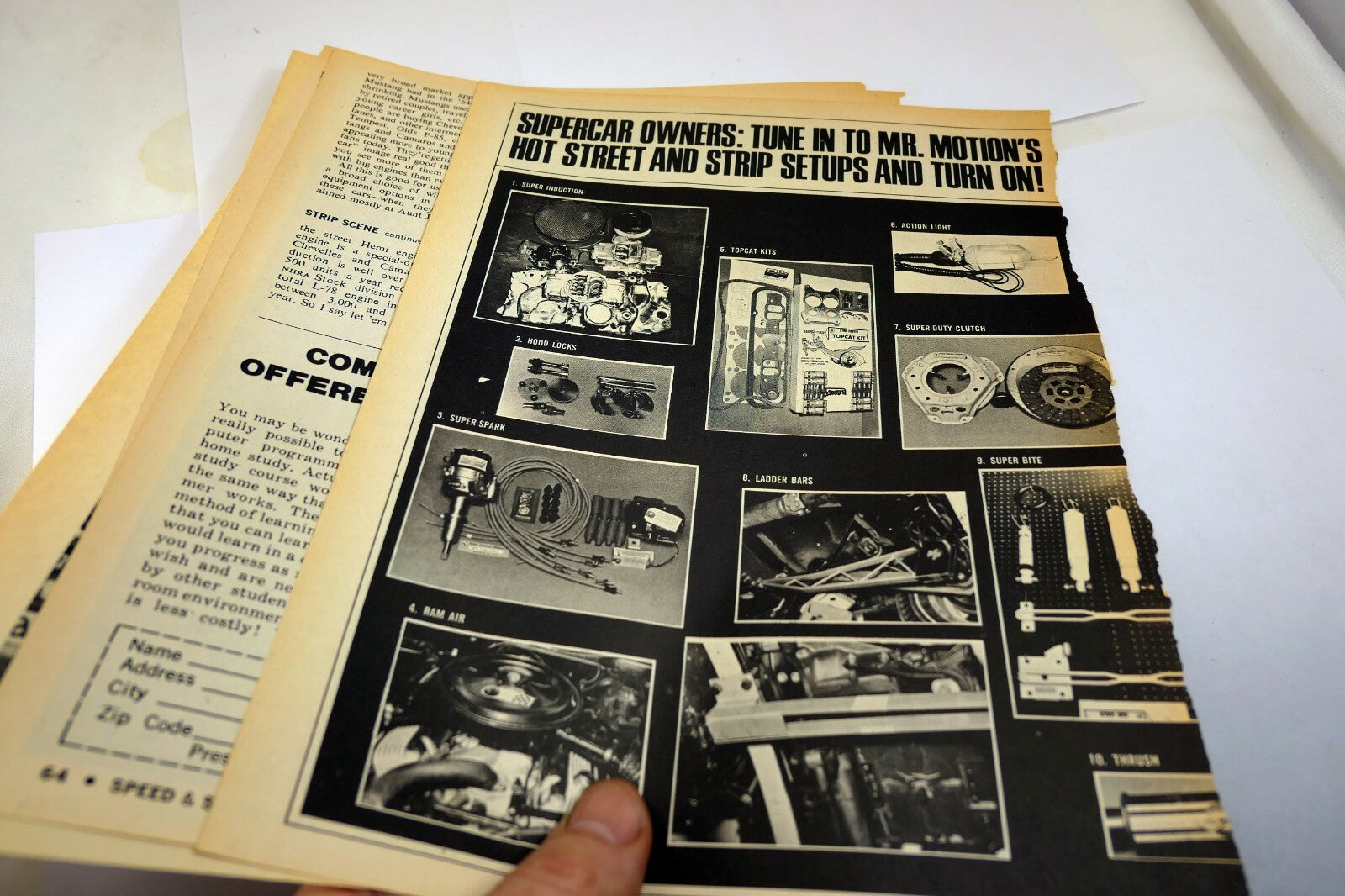 Pontiac GTO Speed & Supercar Magazine clipping advertisement Ad