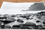 Big Sur California 11X14" Black & white Photo Beach Rocks Surf Ocean - Unsigned