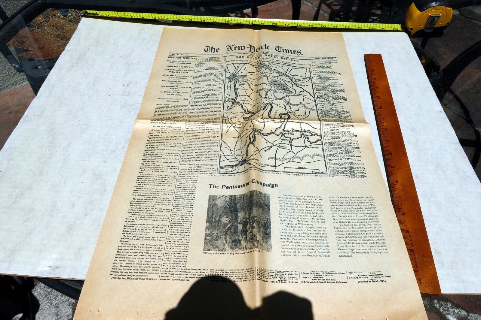 New York Times July 4 Reprint Civil War in Richmond 1862, Decree of Emancipation