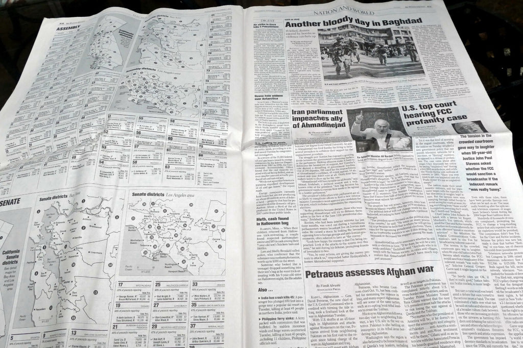 2008 San Francisco Chronicle OBAMA "Change has come to America"