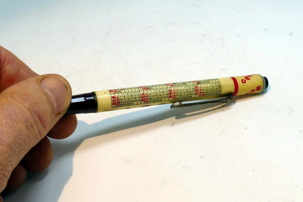 Mechanical Pencil 1190 KC WBC 50,000 watts WOWO 1955 calendar