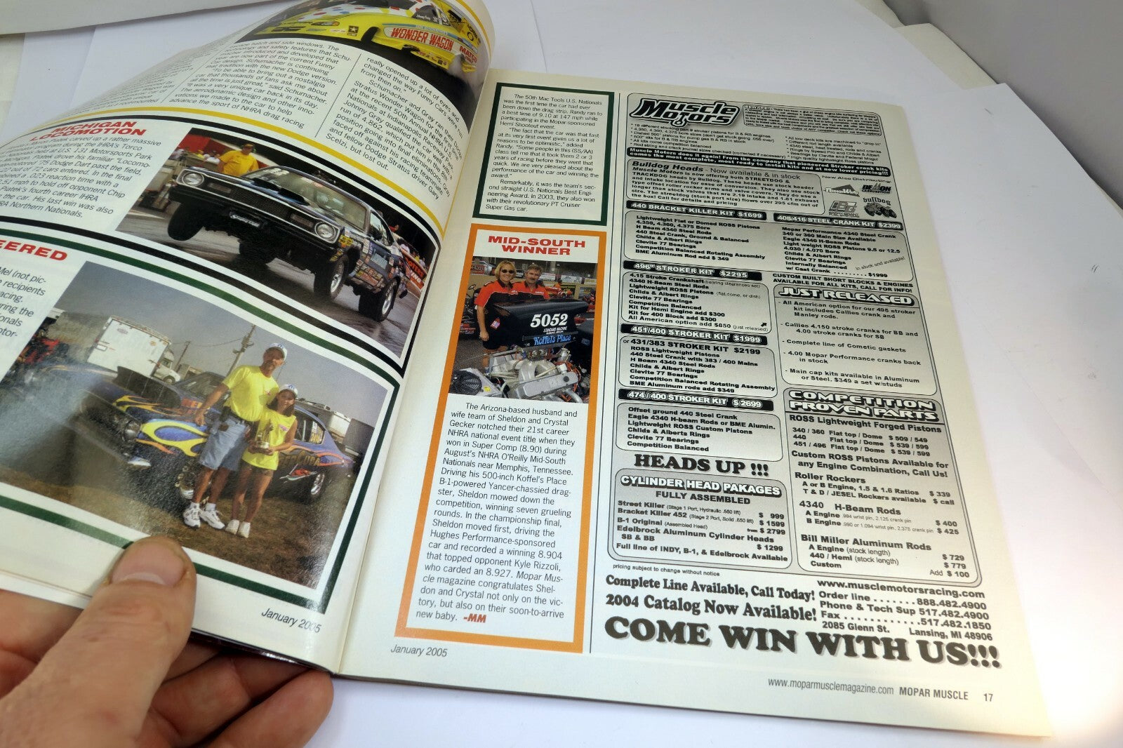 MOPAR Muscle Magazine January 2005 550 HP 440  w/ Exhaust Manifolds