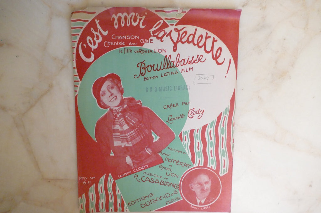 C'est Moi La Vedette 1932 by R. Casablanca and others from "Bouillabasse" film
