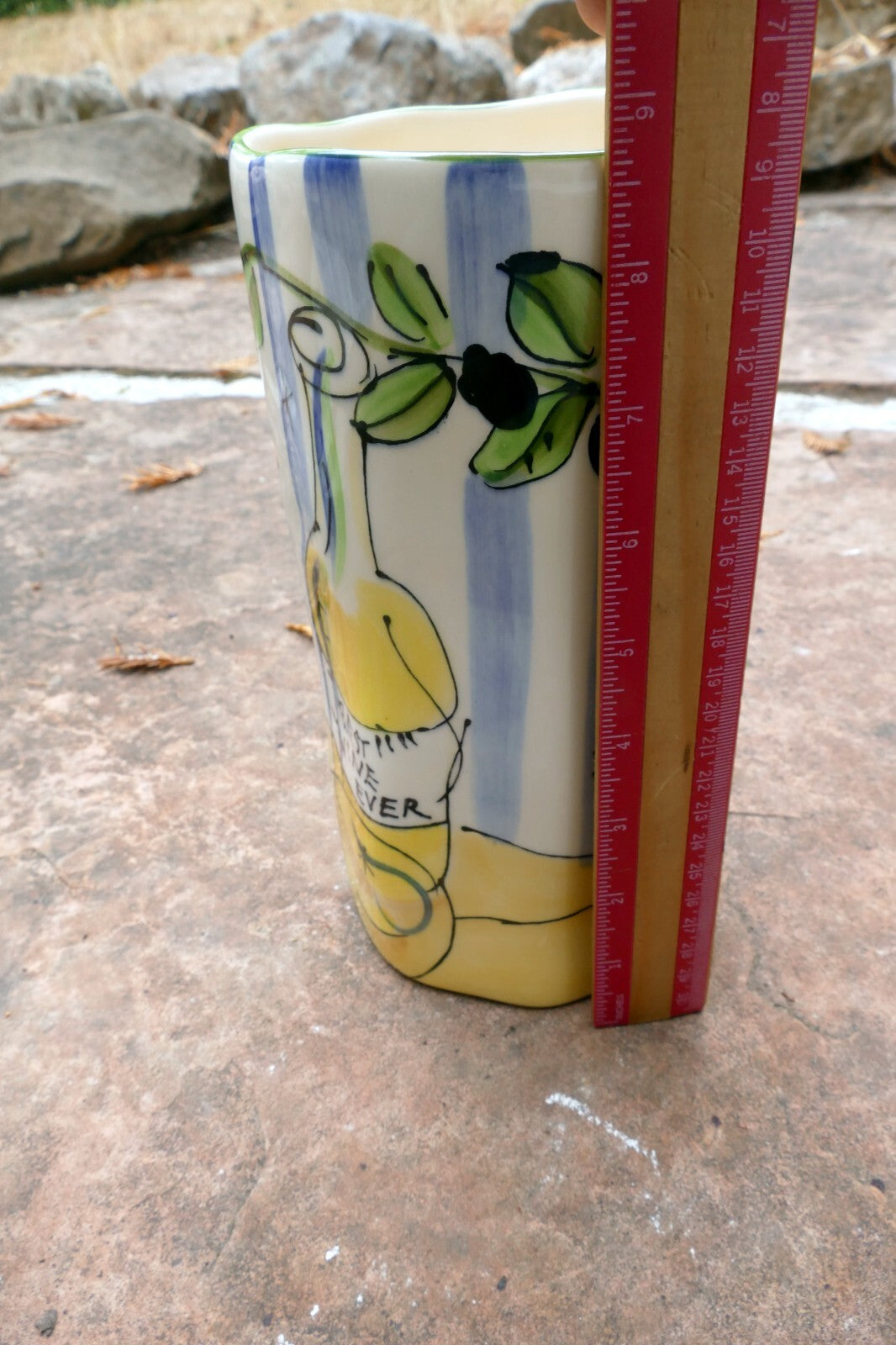 Julia Junkin Wine Chiller Cooler Ice Bucket Cooler Wine Bottle & Goblets Grapes