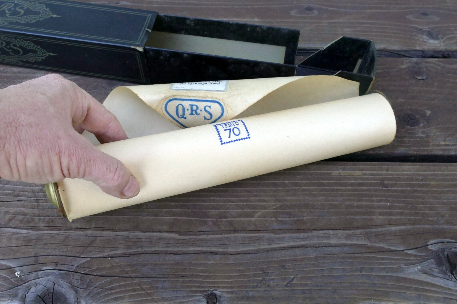 QRS Word Piano Roll WF6813 Du Gamla du Fria Du Fjallhoga Nord