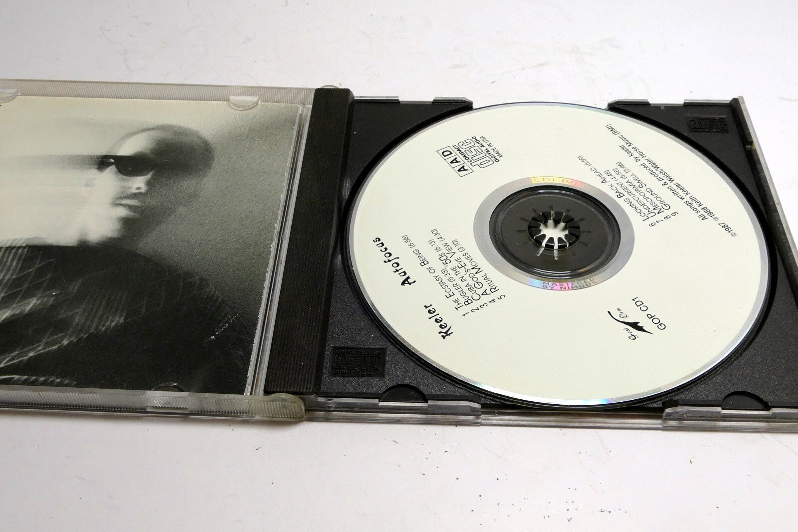 Keeler – Autofocus CD Audio  Water Horse Music GOP CD1 1988 Keith Keeler Walsh