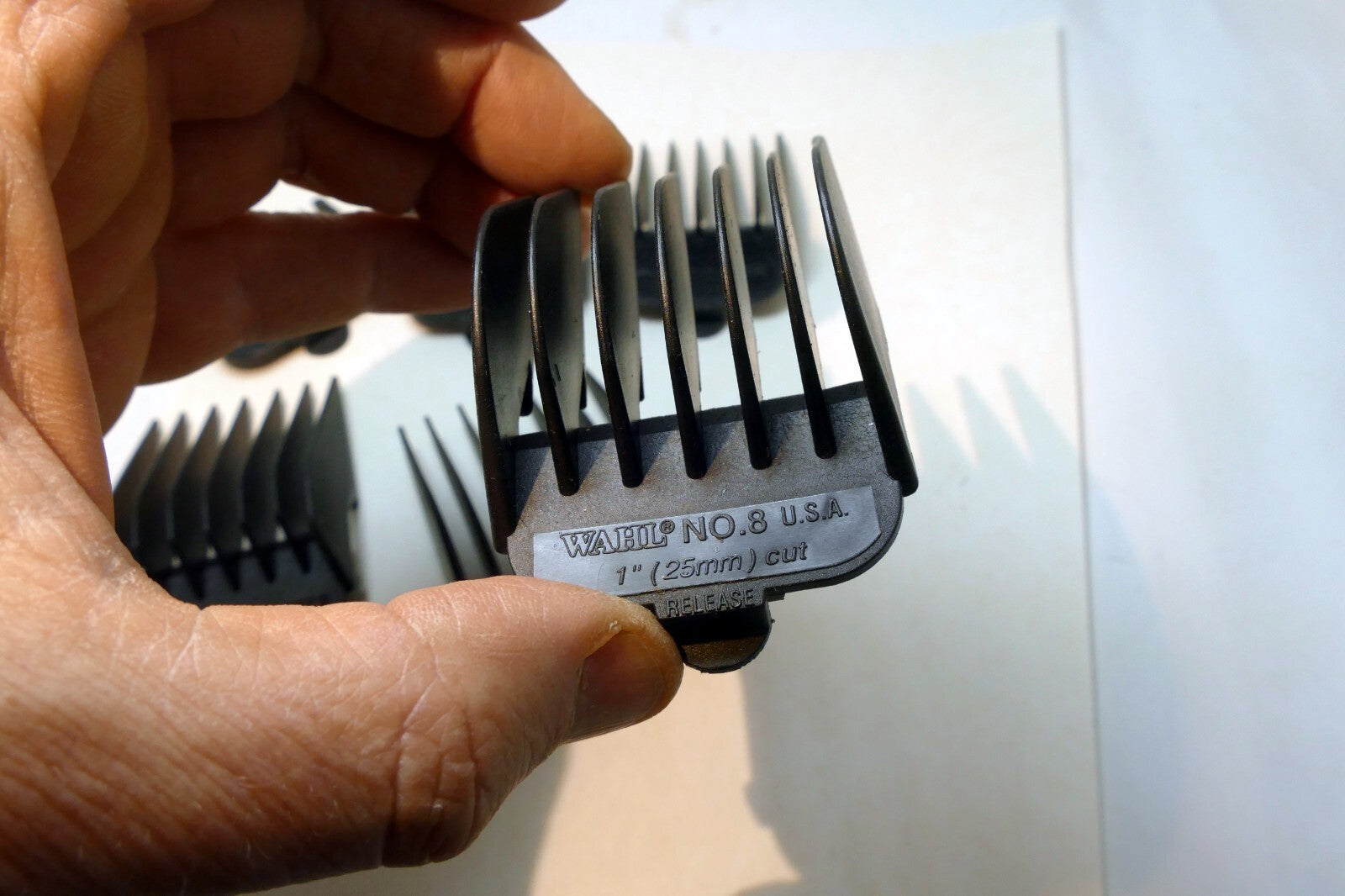 #1 #2 #3 #5 #7 #8  Wahl Guide Comb Attachment mixed lot - missing 4 & 6