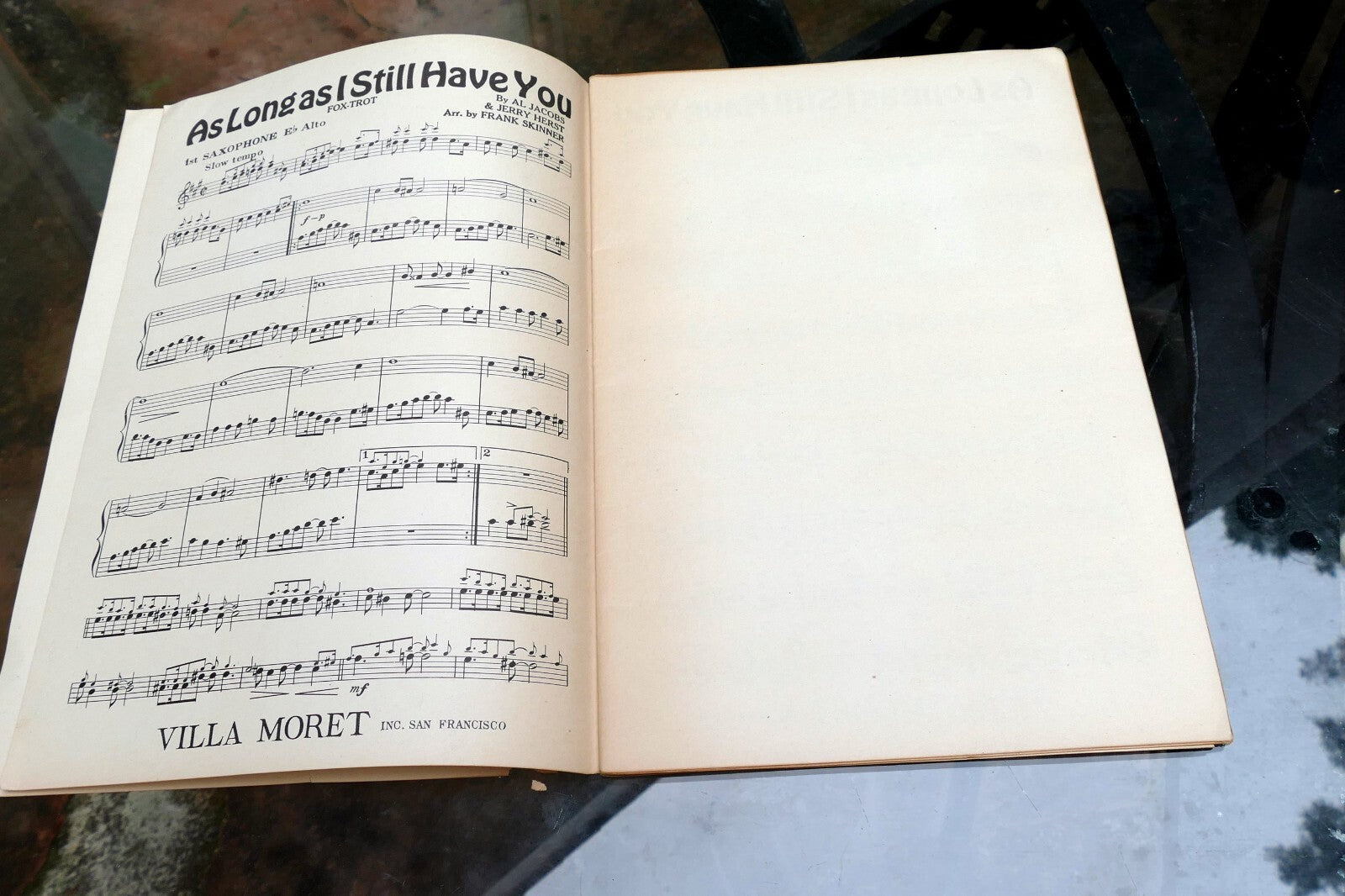 1931 Fox-Trot Sheet Music Al Jacobs Jerry Herst  Frank Skinner As long As I have