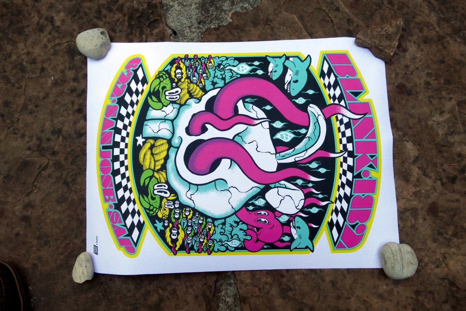 BLINK 182 Tour Poster SAN JOSE 06/22/2023 California USA