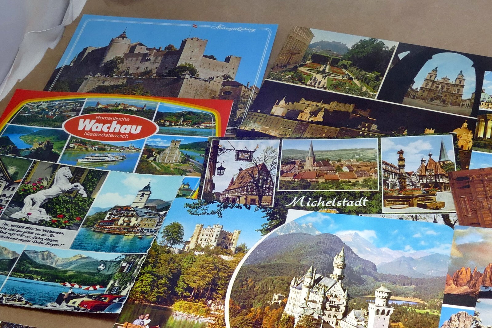 Germany Unposted Postcard Lot pack of 13 Landscapes Towns Castles 1980's