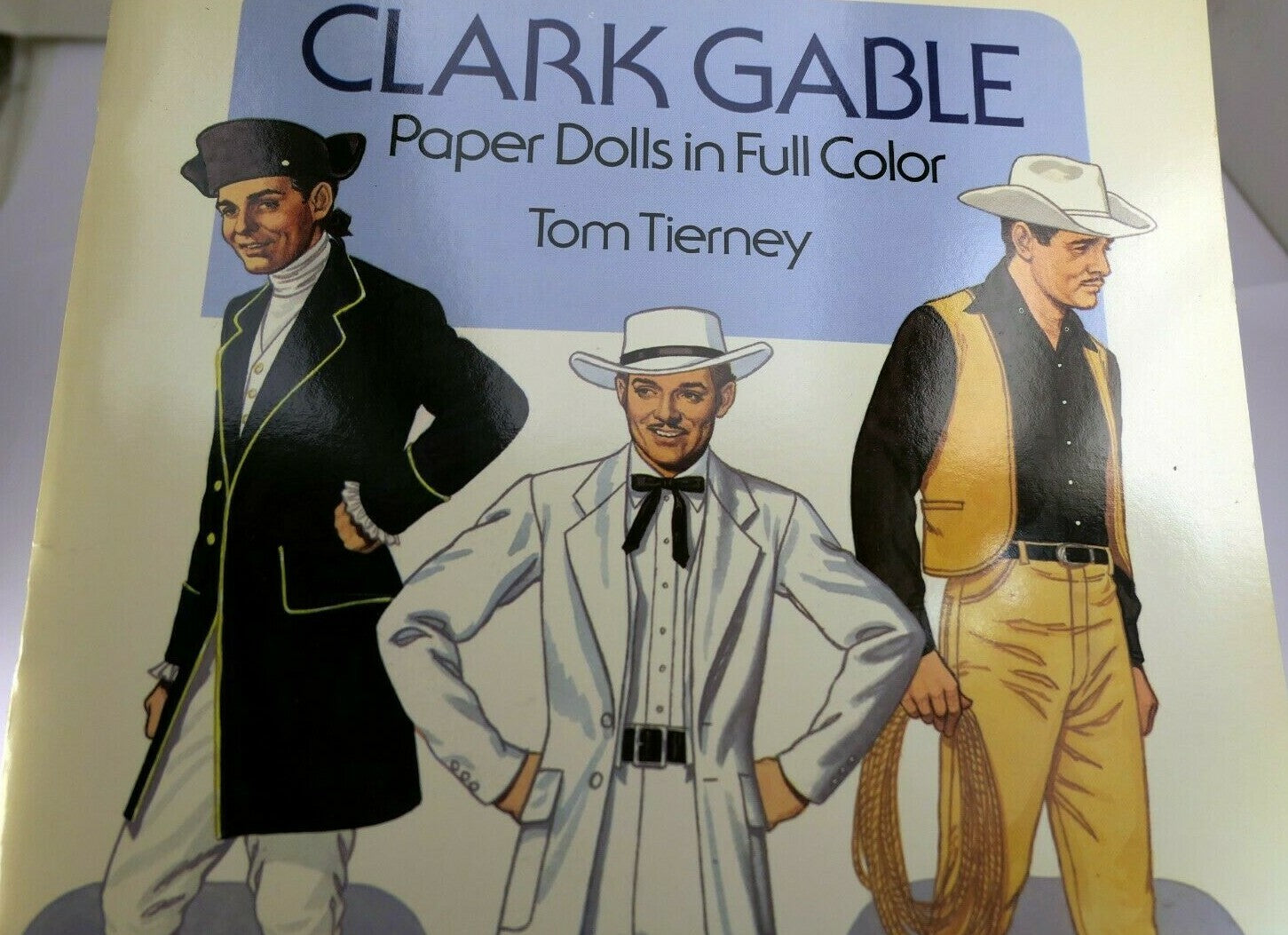Clark gable paper dolls in full color by tom tierney (1986, paperback )