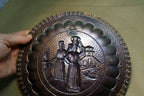 Ricordo D’Abruzzo 3D Copper 10" Plate hanging Wall Art decor Italy lady