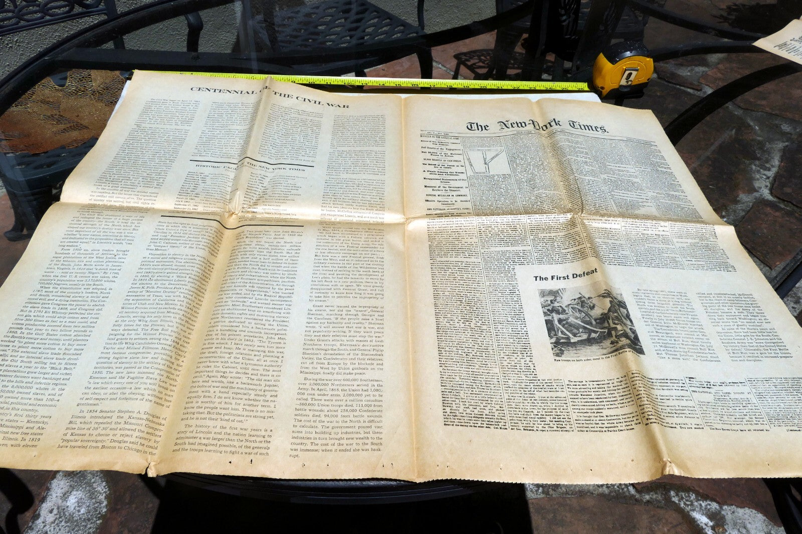 New York Times November 2,  1861 - Reprint - Civil War Reconstruction