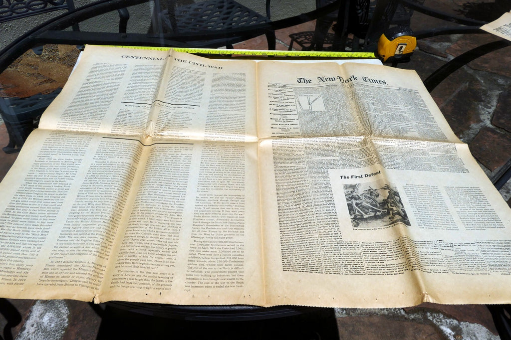 New York Times November 2,  1861 - Reprint - Civil War Reconstruction