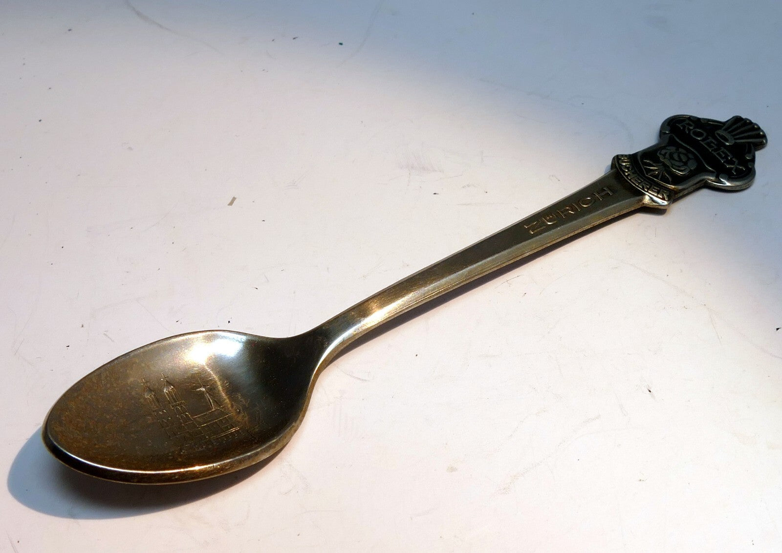 Rolex bucherer of switzerland "zurich" spoon souvenir rose