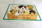 Thinking of You Get Well Postcard Animal Shelter North Shore League Dog Puppies