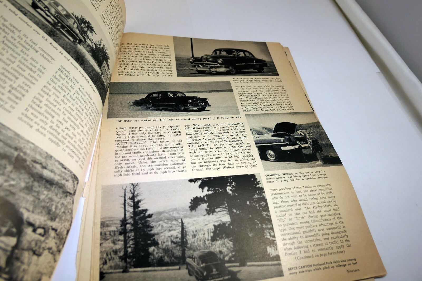 Pontiac 1950 Hydromatic Drive clippings review article Automotive Industries