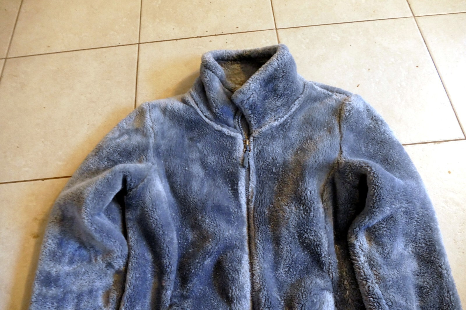 32 Heat Fleece Jacket - Gray - XS Size SMALL - zip up worm