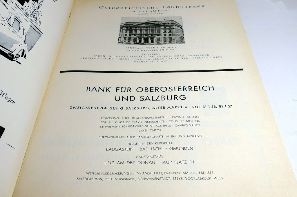 1959 Salzburger Festspiele Alpenjournal Österreich mit separatem Programmheft