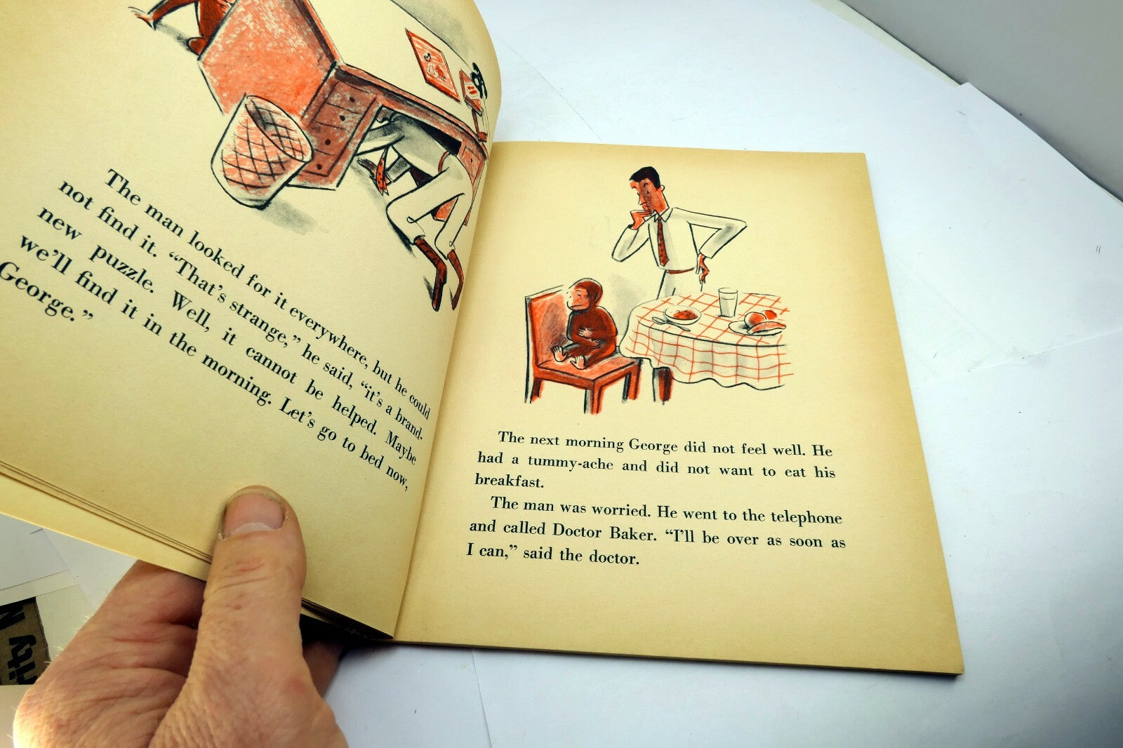 Curious George Goes to the Hospital by Rey, H. A.; Rey, Margret  1971 4th Print