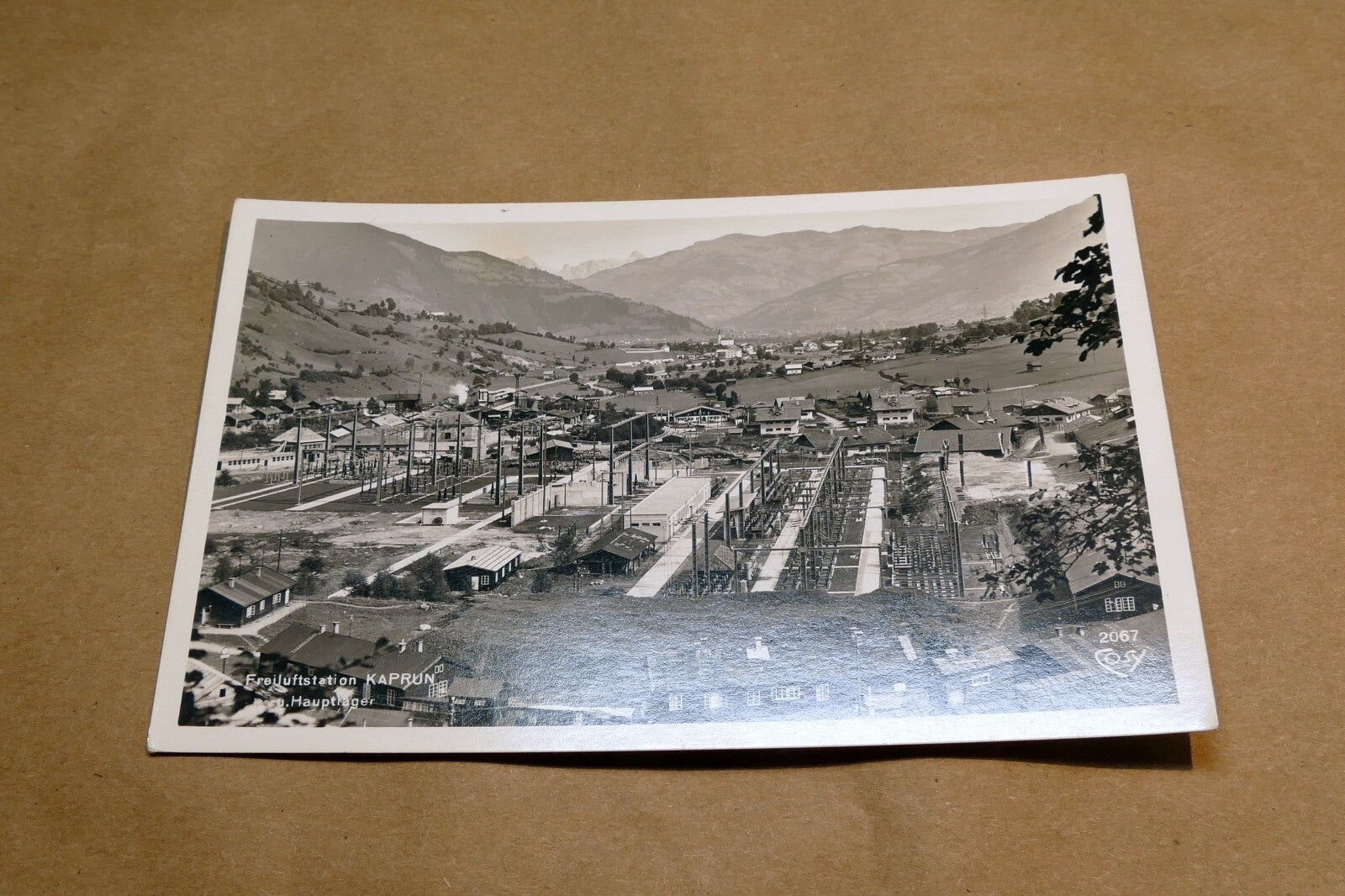 Freiluftstation kaprun hauptlager austria postcard 1940's   unposted