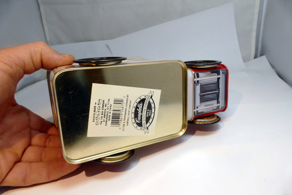 Campbell's Soup Tin Box Co Truck Car With wheels Lid No 83 USA Americana design