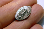 St. Christopher Pendant Charm St. Raphael Protect us w/ - broken ring on top