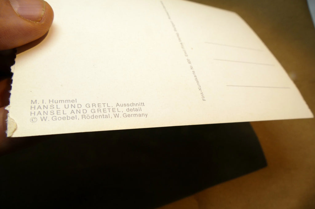 Hummel - Unposted - Girl Boy Hansl und Gretl  Postcard W. Germany Art