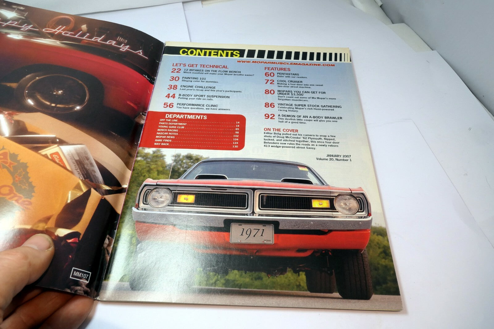 MOPAR Muscle Magazine January 2007  painting 101 B-Body Sport Suspension