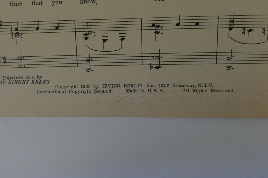 When I Tell You I Love You Believe Me Dear, 1931, by Bill Hansen