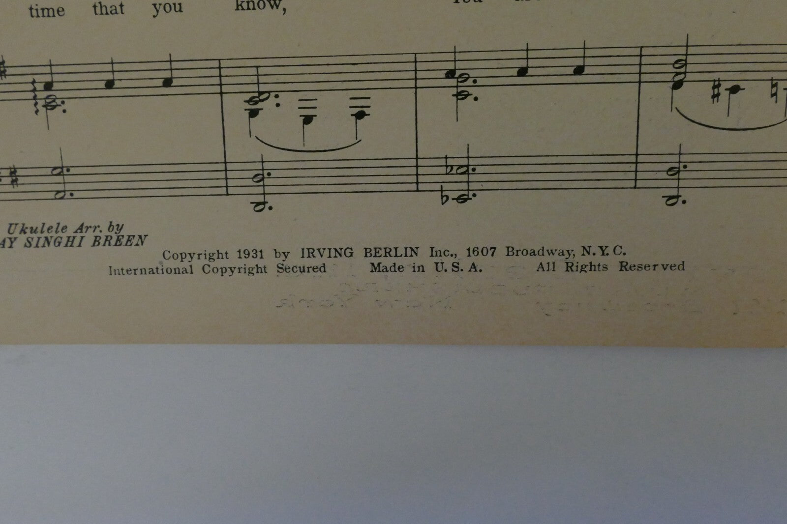 When I Tell You I Love You Believe Me Dear, 1931, by Bill Hansen
