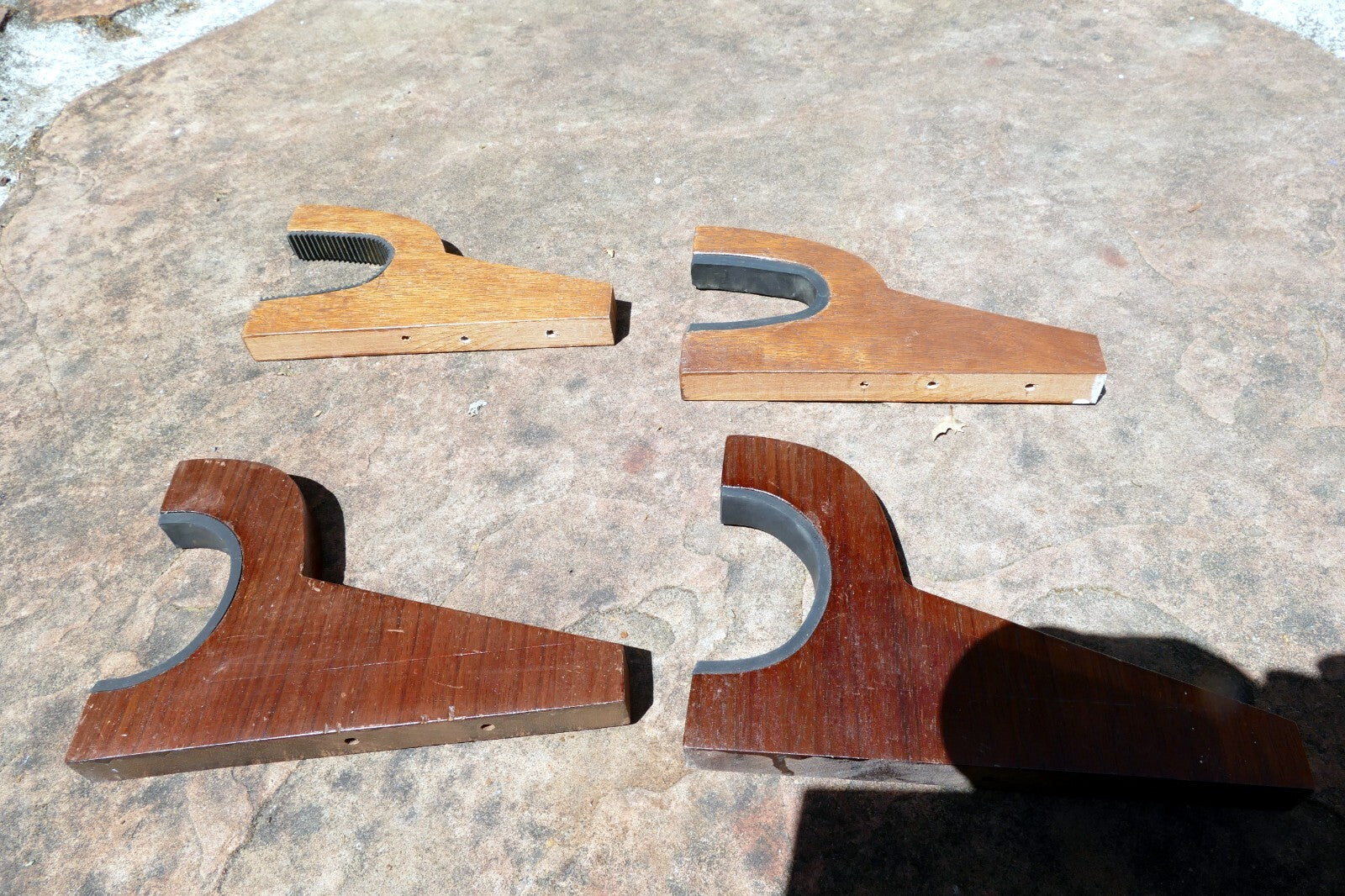 2 Rifle Gun Rack Wall Mount Wooden Shotgun Holder Gun Display Hanger Hand made