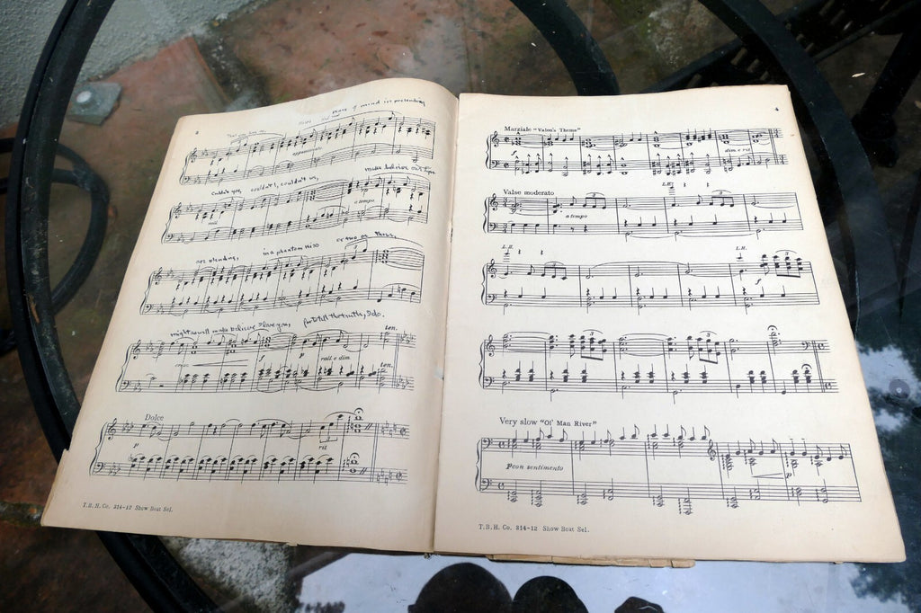 Florenz Ziegfreld Show Boat Jerome Kern Sheet Music 1928 ol' Man River