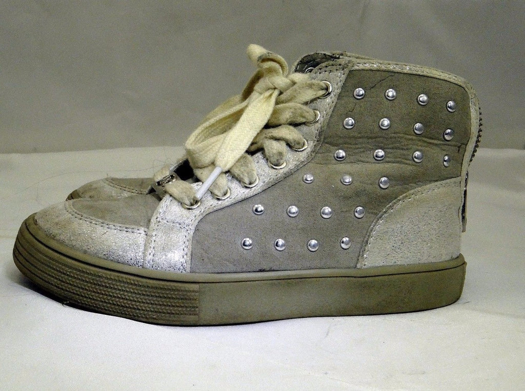 Gymboree silver/grey kids girls shoes sneakers size 11 us euro 29 uk 12.5