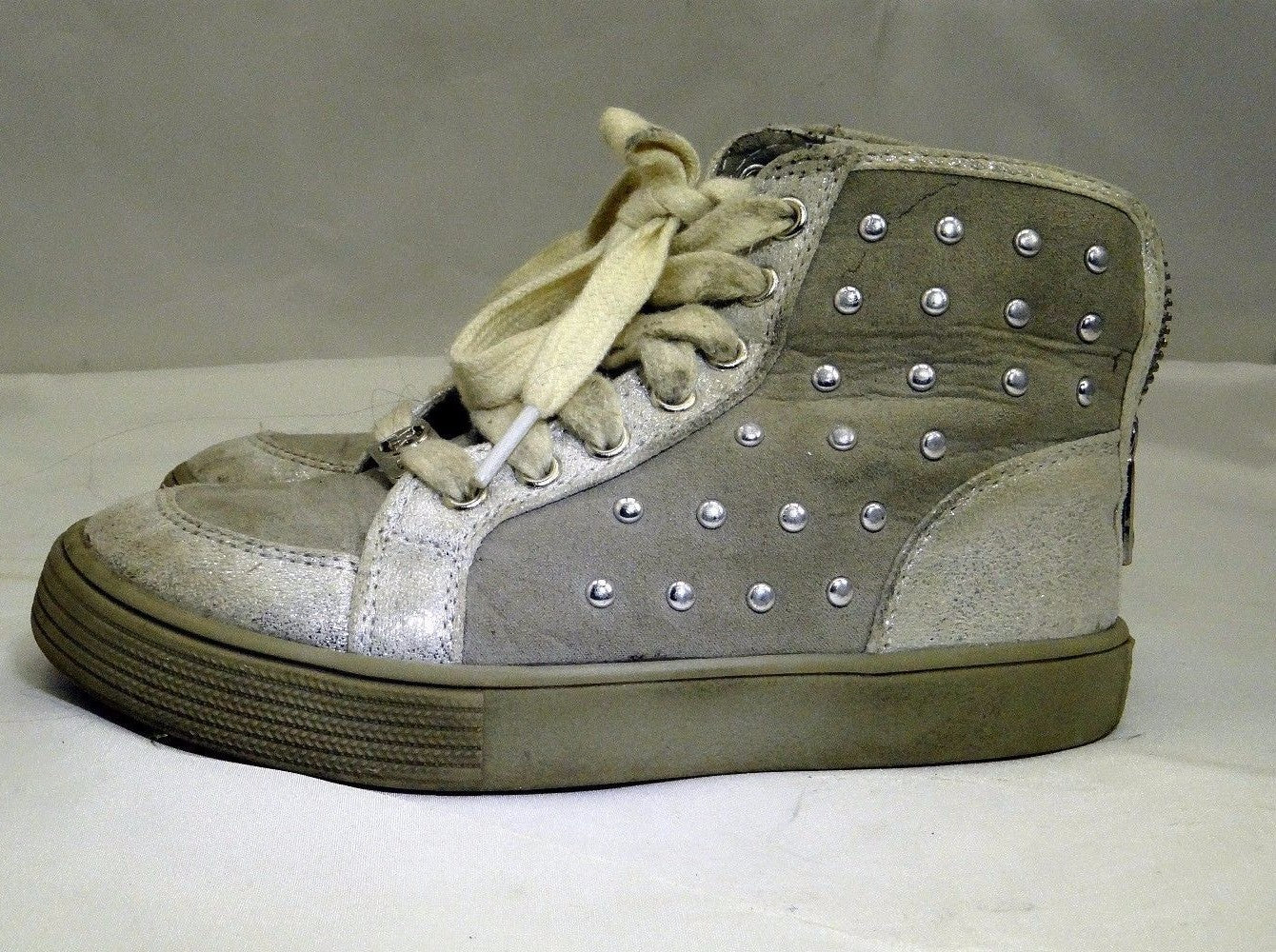 Gymboree silver/grey kids girls shoes sneakers size 11 us euro 29 uk 12.5