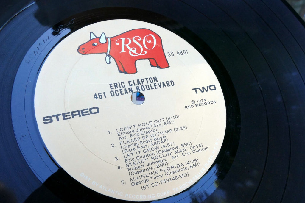 ERIC CLAPTON • 461 Ocean Boulevard • Gatefold LP Vinyl Record RSO 4801  1974