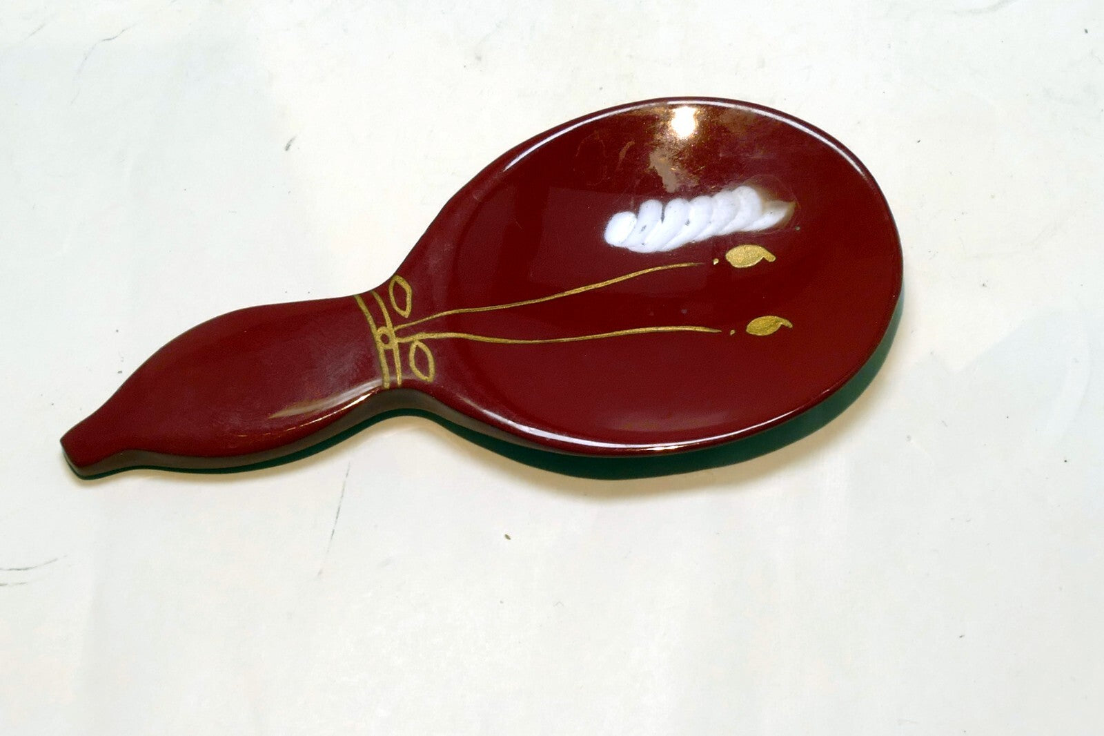 Plastic spoon rest holder   4" small soy sauce plate
